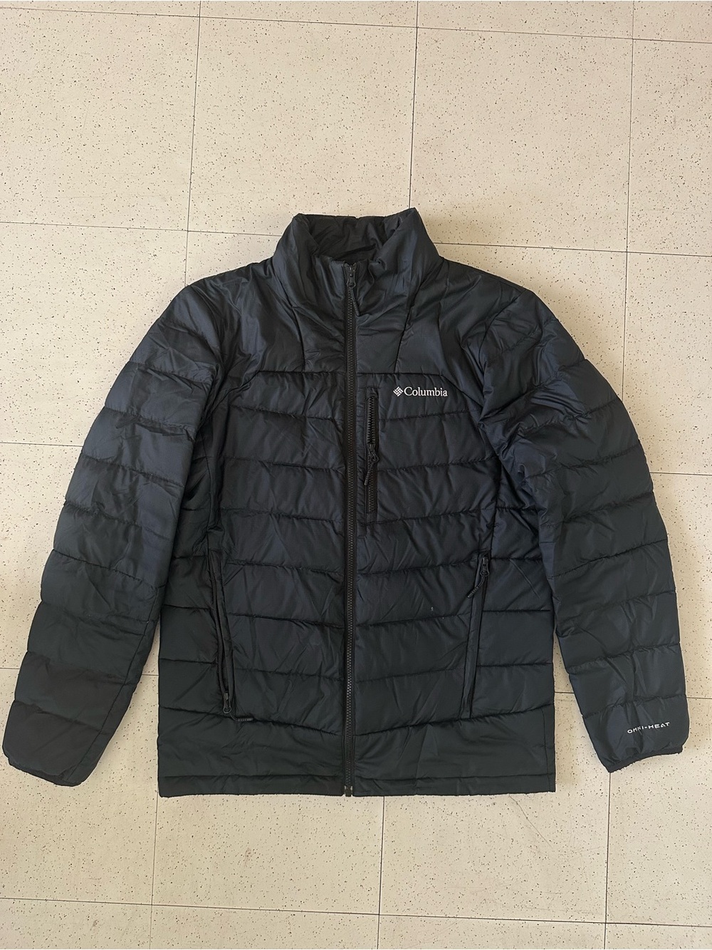 Columbia Omni-Heat Black Puffer Jacket – Men’s Medium